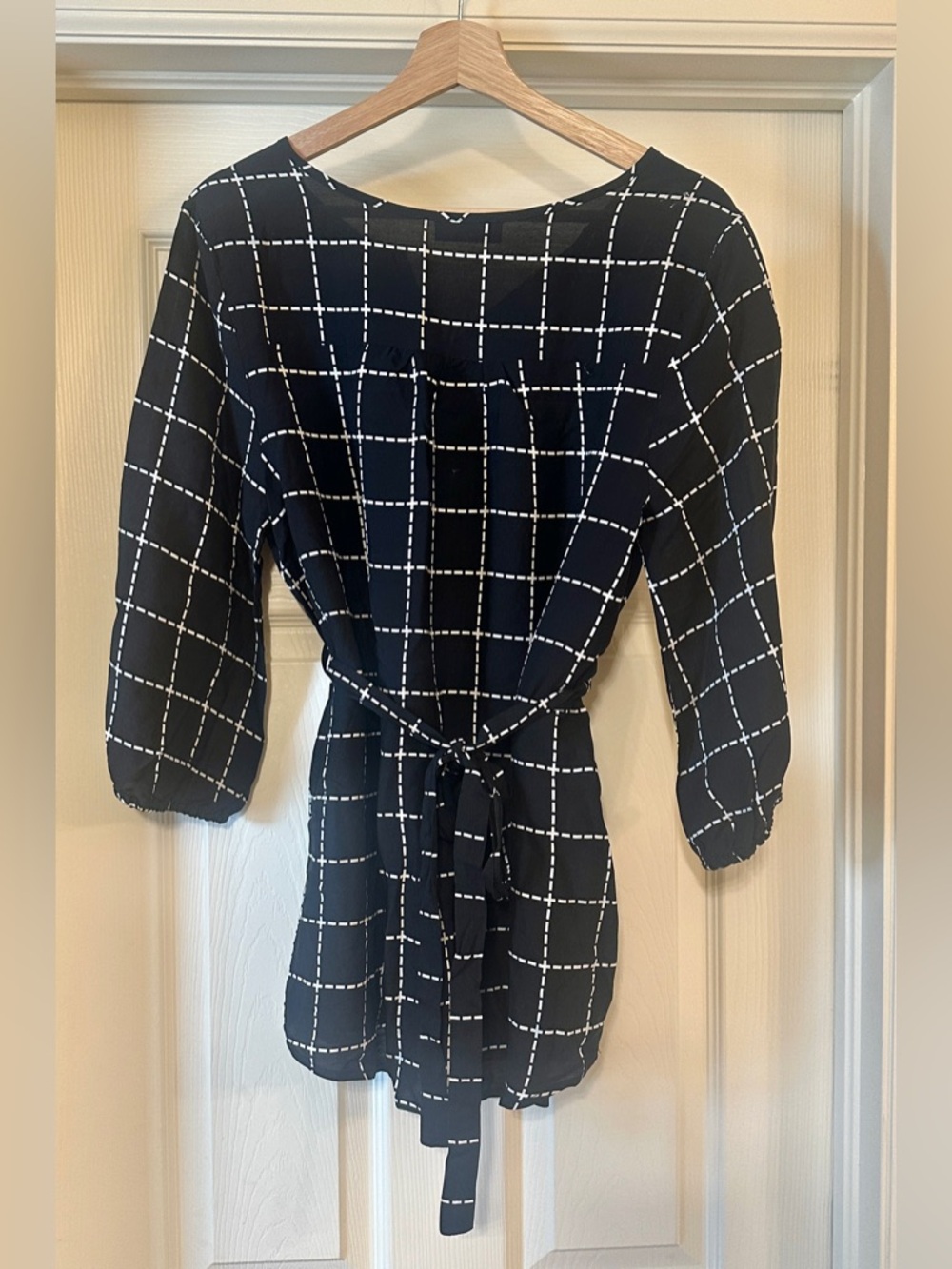 Full Moon Luka tie maternity blouse - Picture 5 of 9